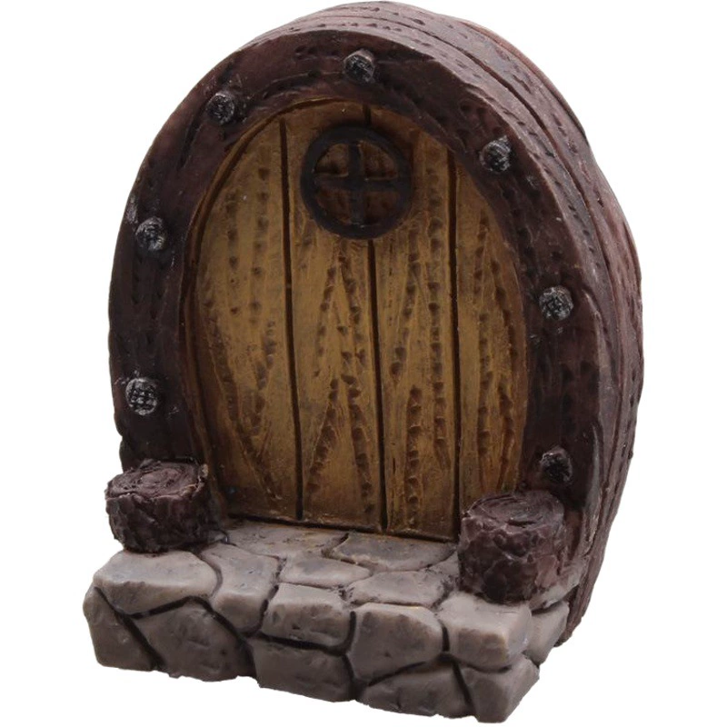 Прямые поставки с фабрики Смола Имитация двери двора деревянная дверь мясистый цветочный горшок микропейзаж аксессуары психологическая Песочная настольная игра