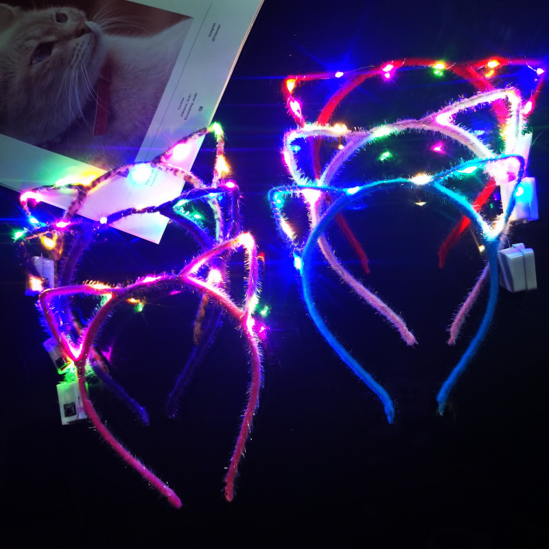 Barra de luz Concierto Estrella de cinco puntas Estrella brillante Diadema luminosa azul Barra de luz intermitente Accesorios de apoyo para la fiesta