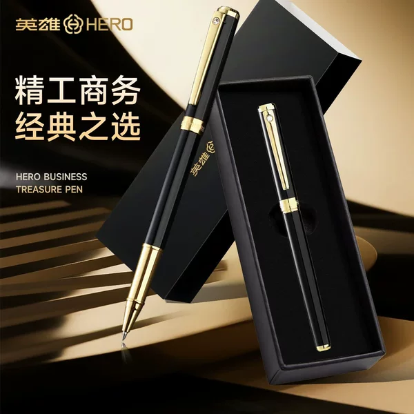 Hero Signature Pen A06 Metal Heavy-Touch Ballpoint Pen for Men and Women, Suitable for Business Meetings, Signatures, and Holiday Gifts
