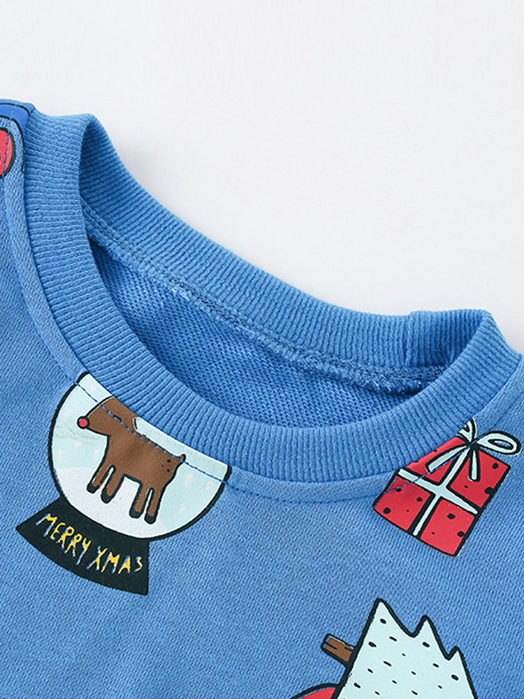 Malwee suéter de los muchachos otoño nueva camisa de fondo de manga larga de Europa y América ropa de los niños cuello redondo casual guapo top