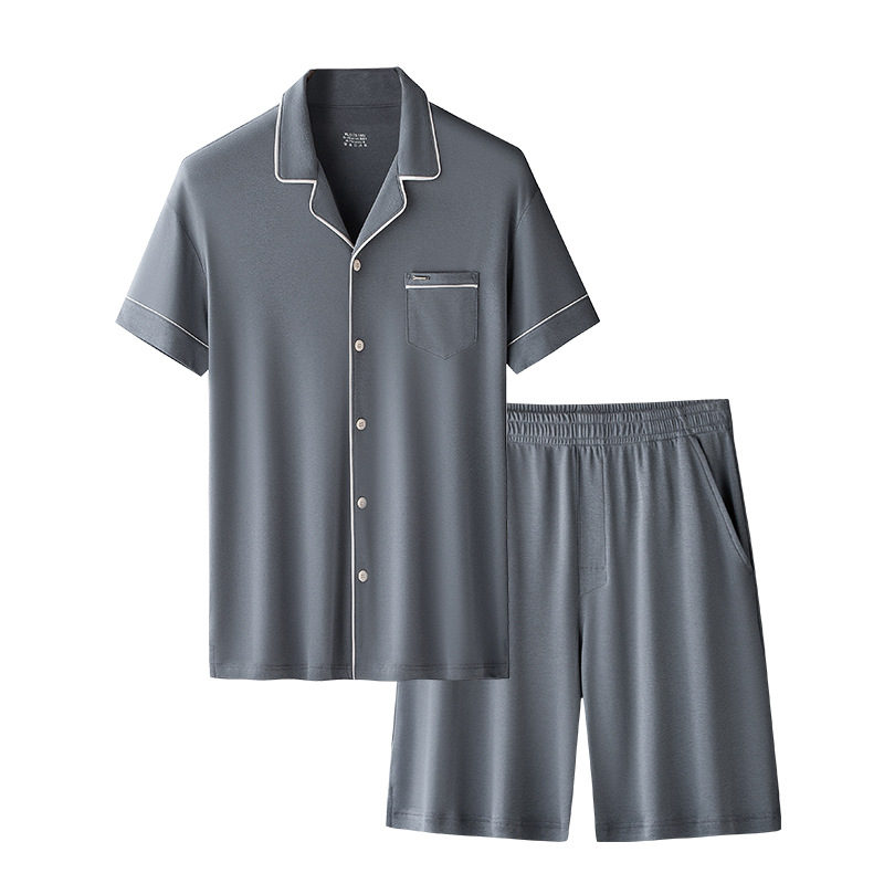 Lycelle Water Soft Algodón Pijamas de verano para hombre Traje de hombre Pantalones cortos delgados de manga corta Ropa de hogar para niños al por mayor