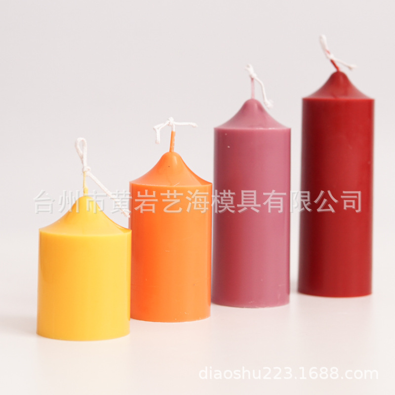 Molde para velas con forma de columna de campanario de iglesia, aromaterapia, plástico acrílico, portavelas puntiagudo, decoración del hogar