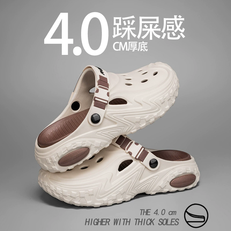 Мужские летние сандалии 2025, спортивные, универсальные, мягкая подошва, шлепанцы для вождения и пляжа