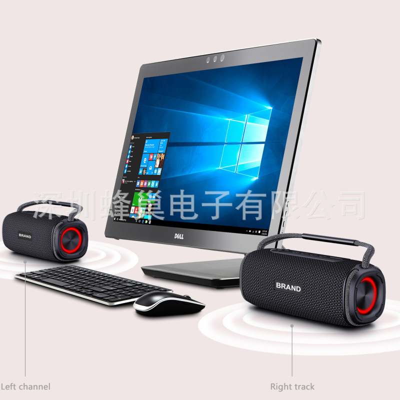 プライベートモード20w無線bluetoothスピーカーTWSハイパワー携帯型ダブルスピーカー重低音デスクトップ屋外オーディオ|undefined