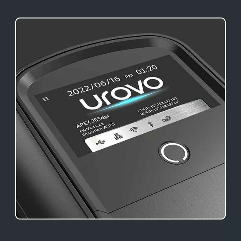 U-boron? Actually the string: " Industrial printer, D8100, 8100plus"