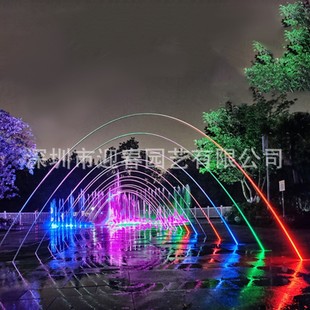 Factory Direct Supply of Wave Light Pearl Fountain Complete Set of Equipment Waterscape Music Fountain Production Company Glass Square Large