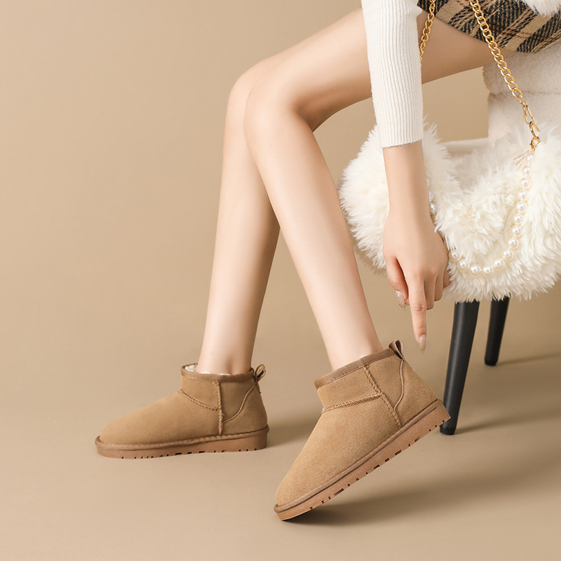 Winter neue kurze rohr mit wolle verdickt baumwolle schuhe_voghion.com