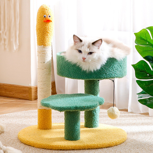 Cactus climbing frame manufacturer wholesale integrated sisal column claw grinding artifact mushroom vertical cat jumping platform cat scratching board toy