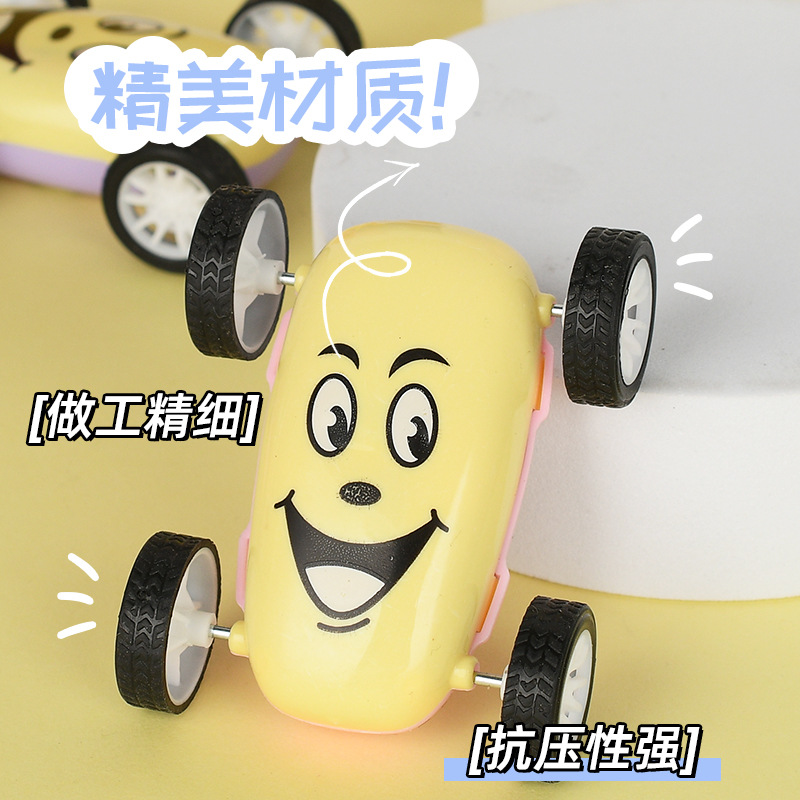 Nuevo camión volquete de inercia de doble cara regalo para niños pequeño regalo cara sonriente expresión resistente a la caída 360 Flip coche de juguete