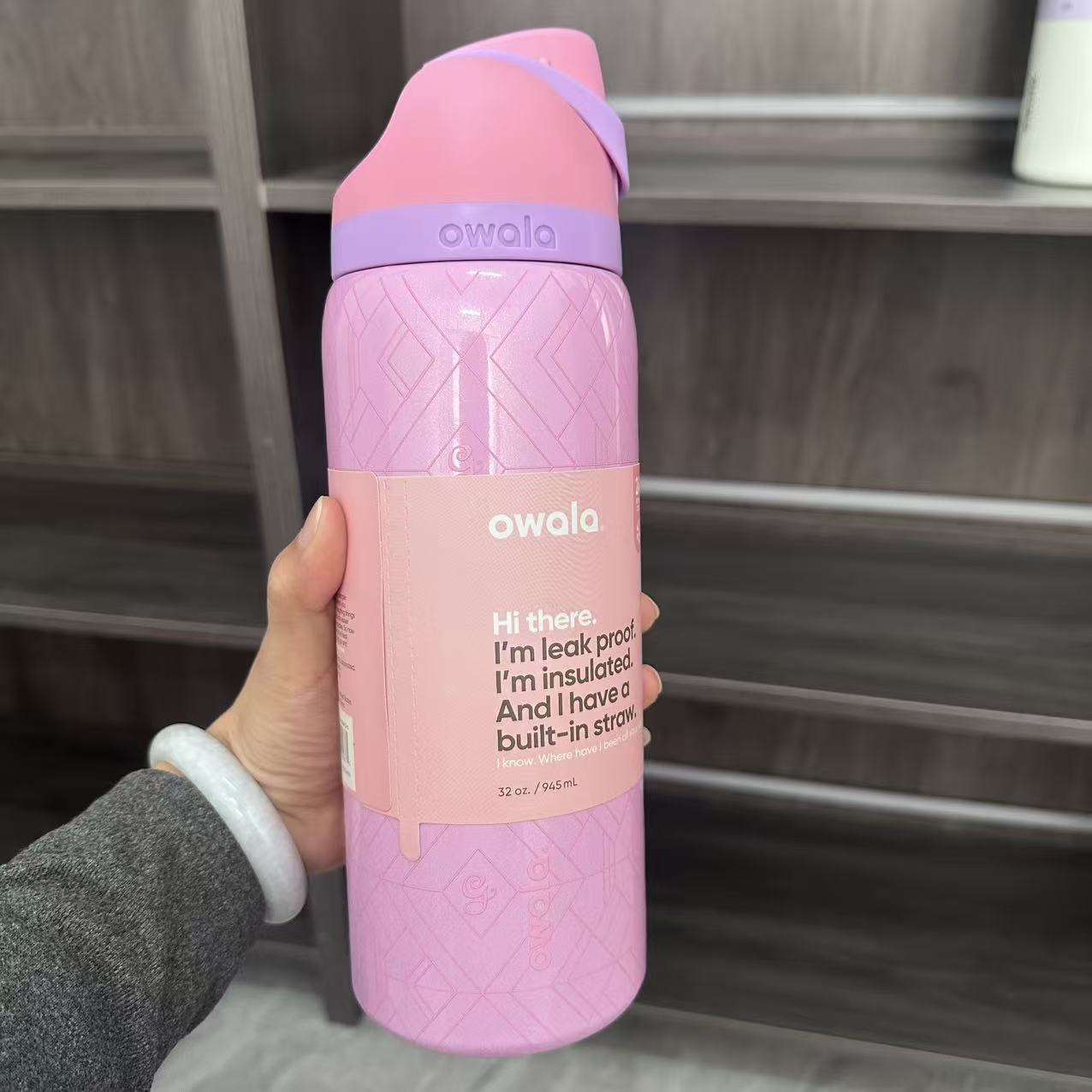Owala en stock de gran capacidad portátil hervidor de agua al aire libre para hombres tazas de agua caliente de moda para mujeres tazas de fruta deportivas al por mayor