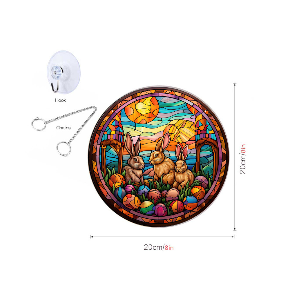 95g Weight pendant Home Textiles & Decor Type Acrylic Material Easter Festival Rabbit Pattern Casual, Elegant, Classical Style Easter Casual Elegant Classical Rabbit Arylic Party Supplies Decorations 90