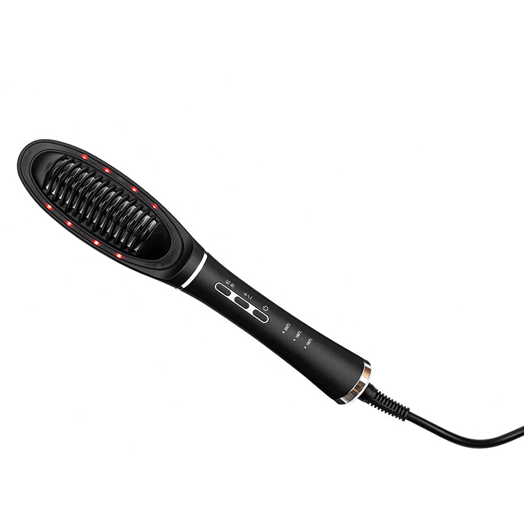 跨境直发梳可带负离子直发器懒人卷发棒直发卷发两用夹板电卷发梳