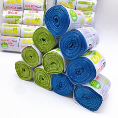 厚みのある生分解性ゴミ袋ポイントブレイクキッチンとバスルームのビニール袋家庭用カラー使い捨てゴミ袋