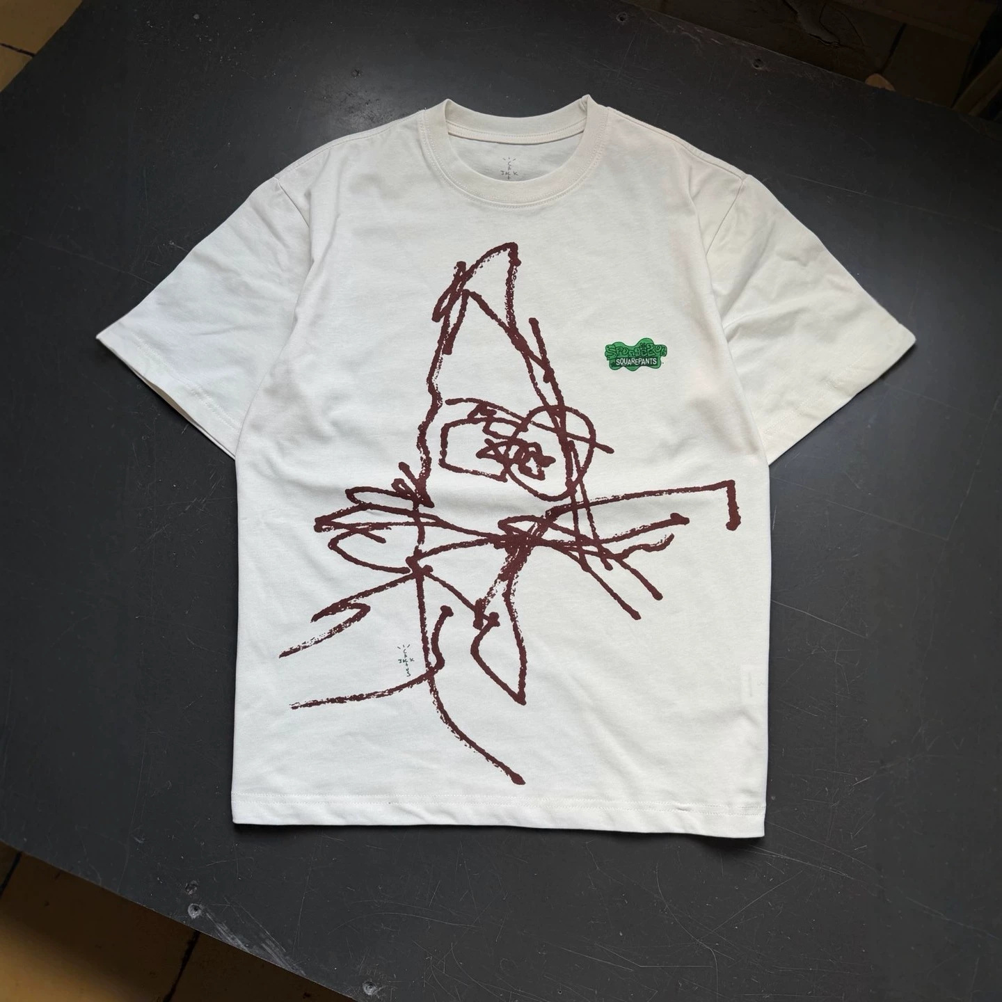 Travis Scott Cactus Jack SpongeBob xoşbəxtlik köynəyi