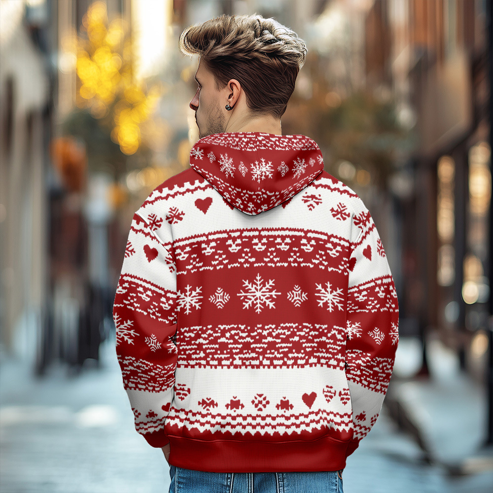 Giacca in cotone spesso con cappuccio e cerniera da uomo in stile europeo stampato autunno e inverno 2024_voghion.com