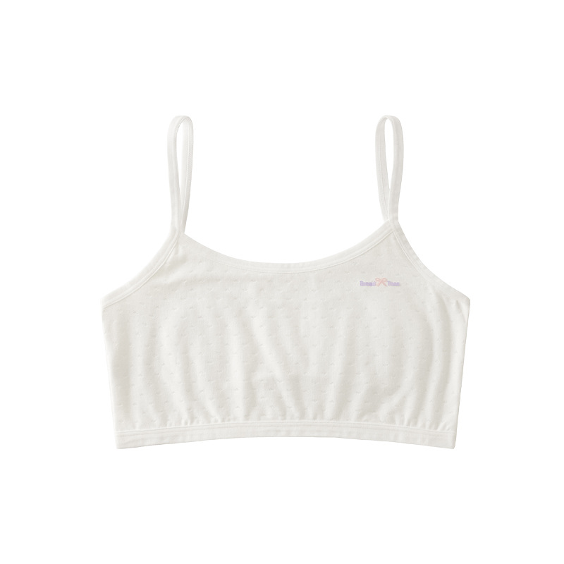 Nueva ropa interior de niñas primavera y verano chaleco de niñas de 7 - 12 años de edad, niñas de secundaria secundaria ropa interior de hombro bra