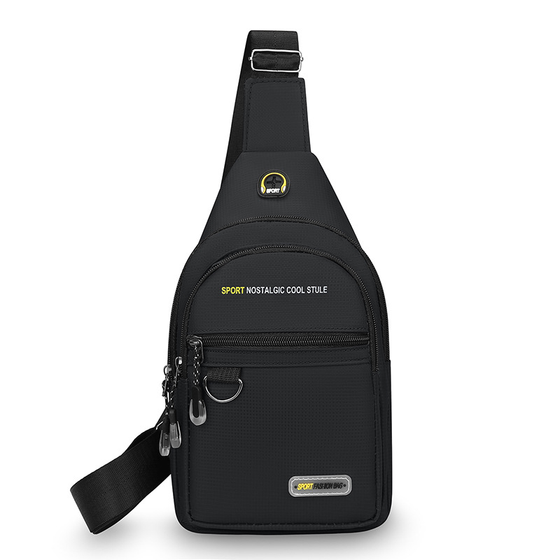 Bolso de pecho de moda moda nuevo hombre bolso de hombro casual portátil al aire libre bolso de viaje de bicicleta