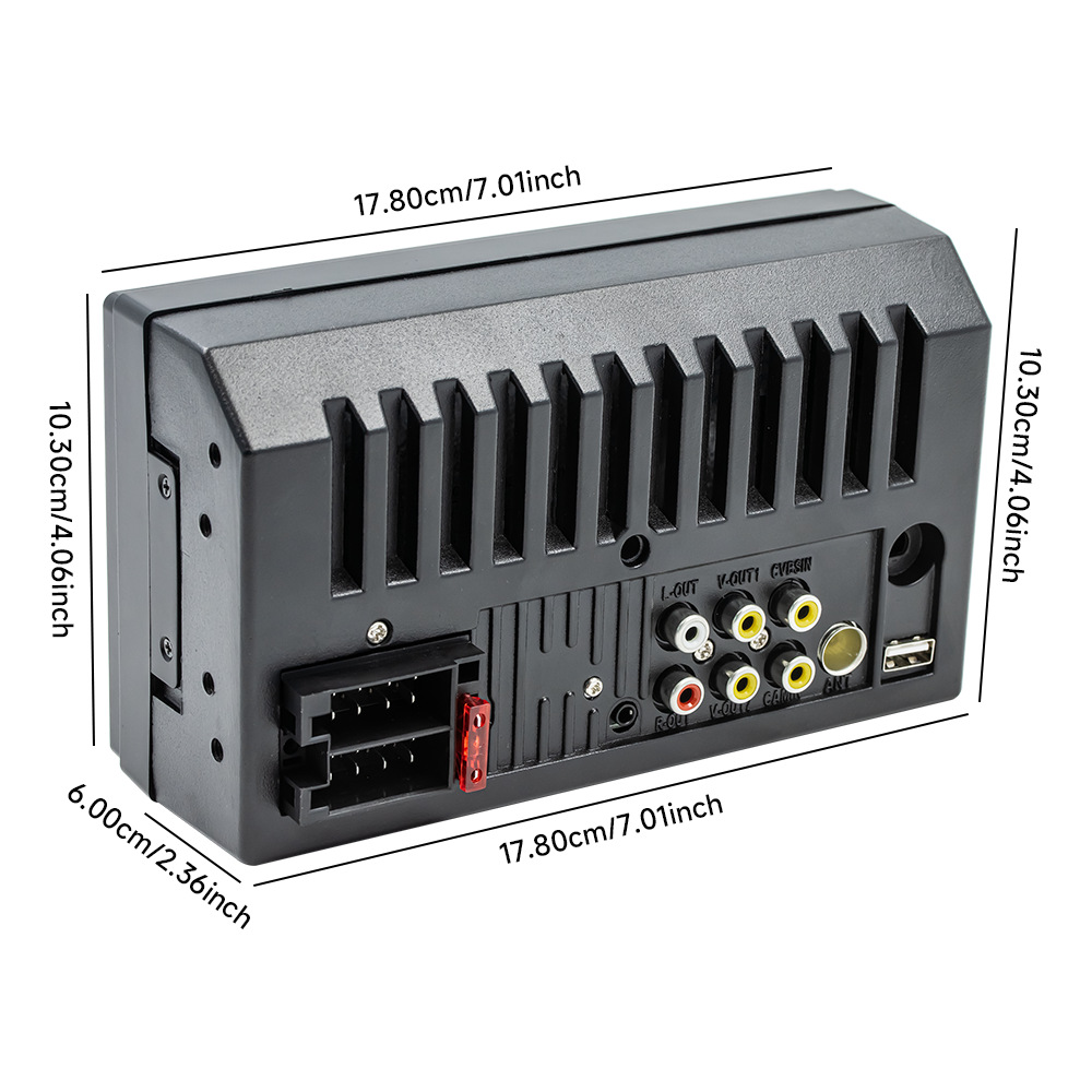 7 pulgadas doble husillo MP5 navegación multimedia Bluetooth inalámbrica carplay control central HD imagen de marcha atrás motor de coche