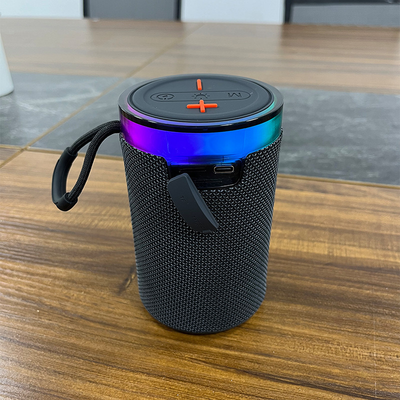 ポータブル Bluetooth スピーカー自転車カップホルダー Bluetooth スピーカー屋外防水円筒形生地オーディオギフト卸売|undefined