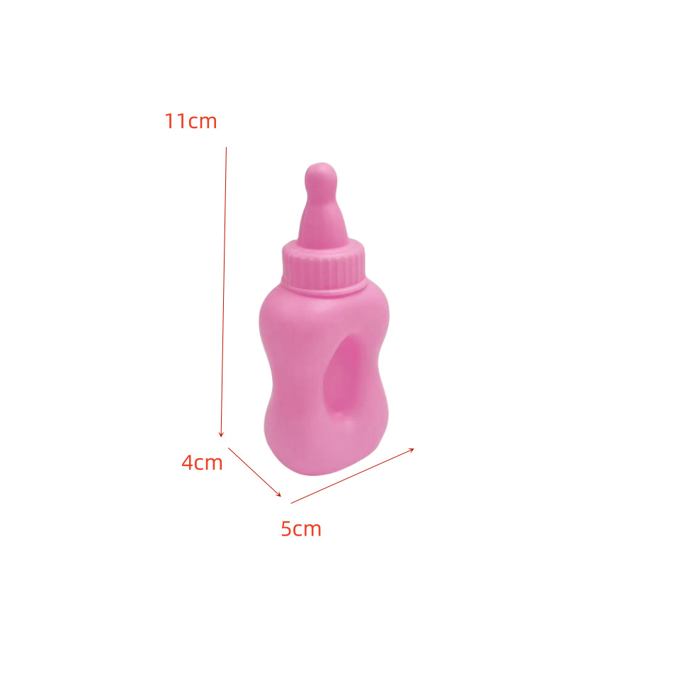 Juguetes de plástico para niños en casa, botellas de leche absorbentes, botellas de agua, botellas de leche, accesorios de muñeca, chupetas image 15