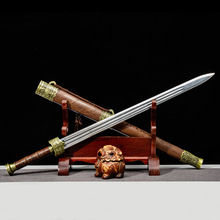 龙泉市刀剑花梨木赵云剑一体影视宝剑冷兵器古风摆件工艺品未开刃