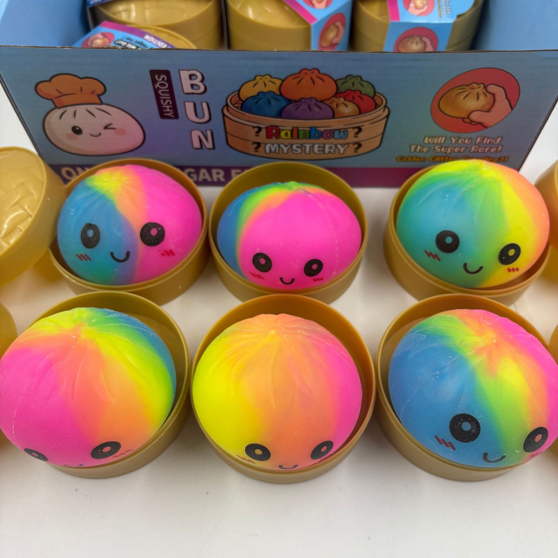 Bollos de bolos de pop transfronterizos, pellizco de pellizco, descompresión de bolos de simulación suaves, forma de bolos de imitación encantadora, interesante, no pegajoso, alivio de la aburrimiento.