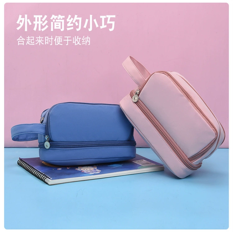 Новый пенал большой вместимости и устойчивости к пятнам для мужчин и женщин, учащихся средних и старших классов, стильный пенал, сумка для канцелярских принадлежностей, коробка для канцелярских принадлежностей.