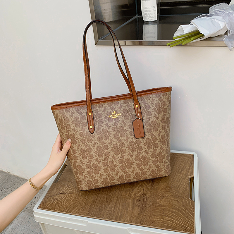 Bolso de marca de moda para mujer nuevo estilo koujia cremallera bolsa de mano de gran capacidad impresa bolsa de compras hombro axila portátil bolso de mujer