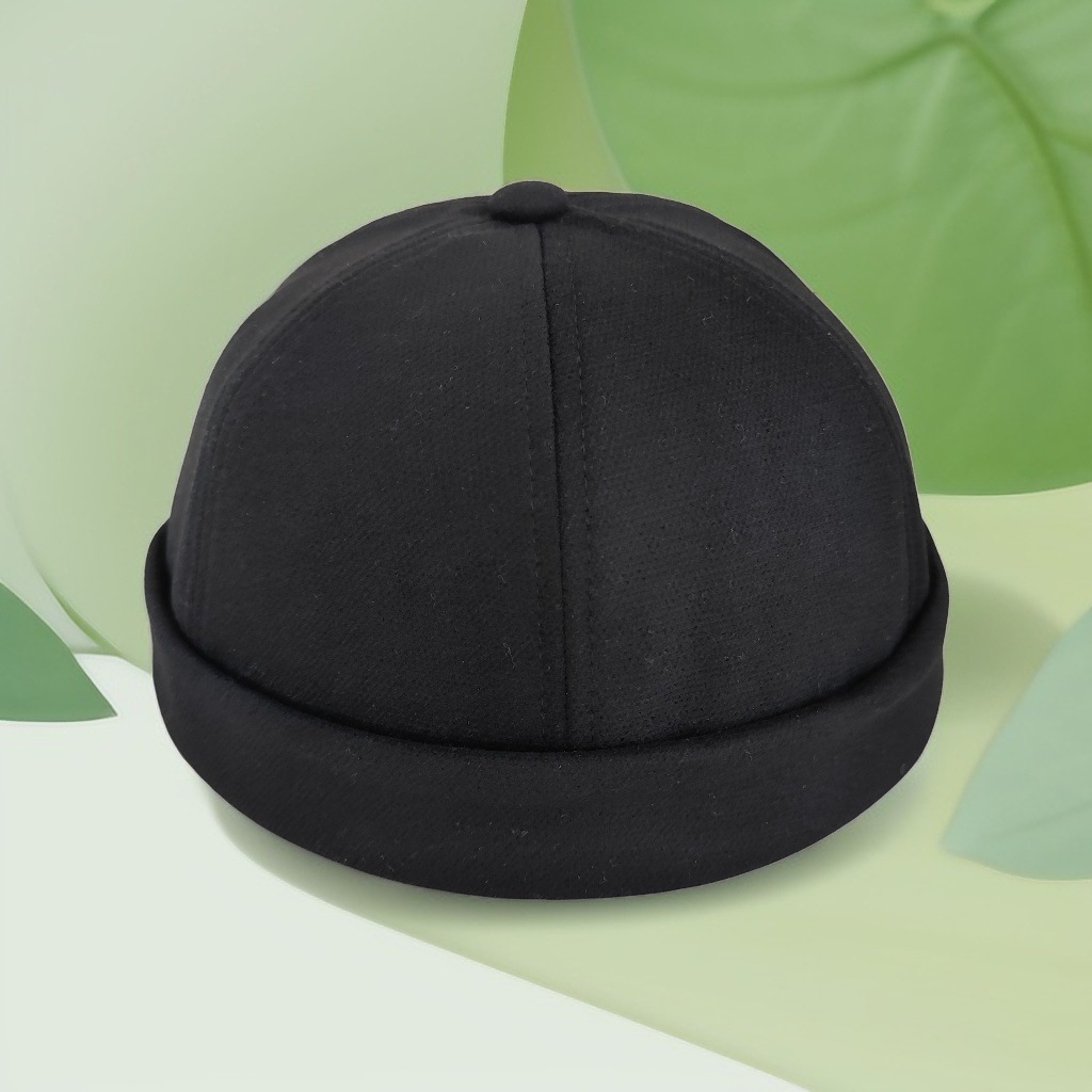 Sombrero de algodón nuevo sombrero de caballero retro primavera y otoño delgado sombrero de hombre de moda casual joven de mediana edad sombrero de piel de melón