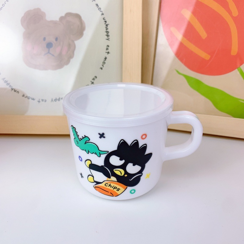 子供用ハンドルウォーターカップ幼稚園ドリンクカップステッチクロミ蓋付き漫画ミルクカップドリンクカップ|undefined