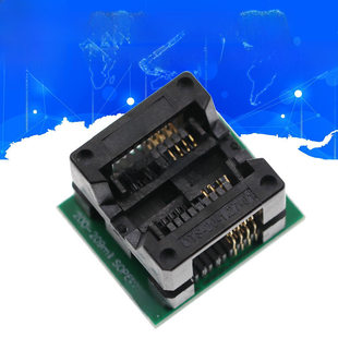 Gold 200mil 208mil 25 series IC test seat converted seat recording seat wide -body SOP8 rotation DIP8