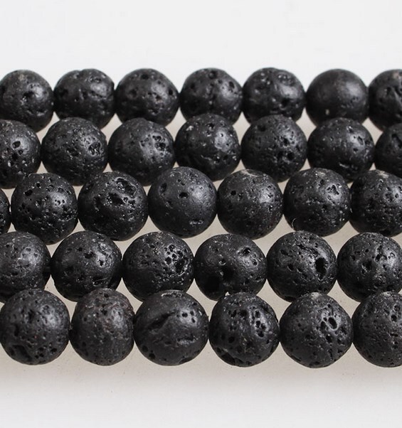 Round beads lava stone black volcanic stone loose beads jewelry accessories diy beads bracelet necklace making f324 Round beads lava stone black volcanic stone loose beads jewelry accessories diy beads bracelet necklace making f324