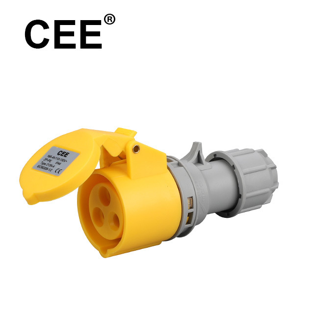 CEE-213N-4/223N-4黄色16A  110V  2P+E  4H  IP44工业联接器联接