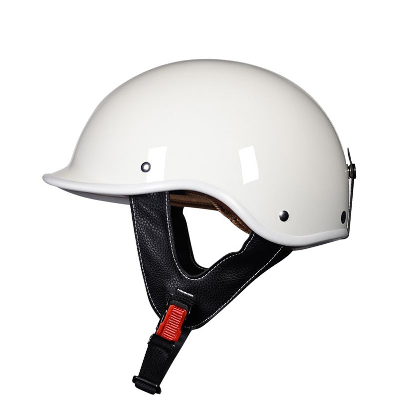 3C certificado casco de la motocicleta eléctrica de los hombres y las mujeres medio casco Retro Pedal casco de la motocicleta Cuatro Estaciones