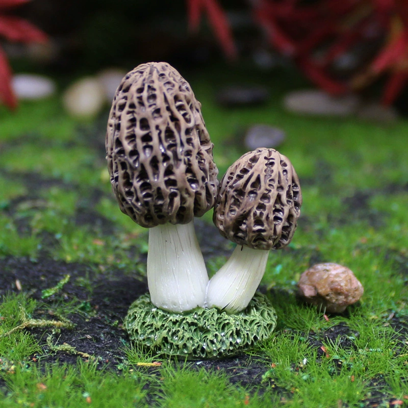 Creative plant lamp with clove mushrooms, flowerpot, decorations for gazebo, micro landscape, handmade