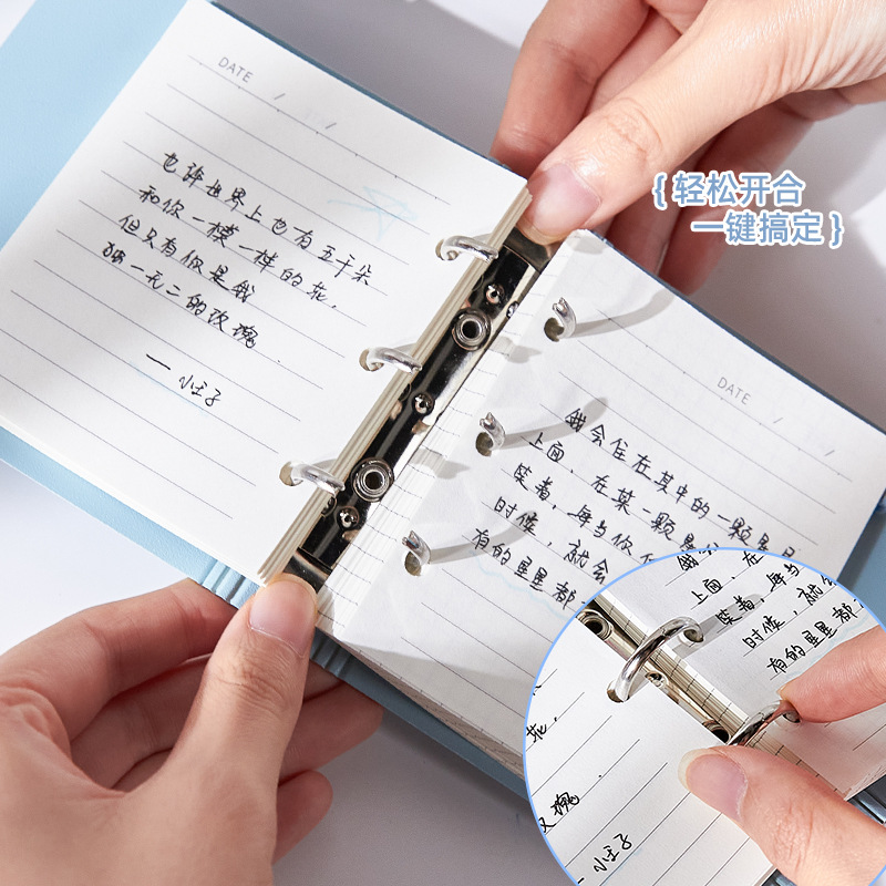 Inswind pequeño libro de hoja fresco para estudiantes portátiles de bolsillo mini cuaderno para niñas de alto valor facial cuaderno portátil