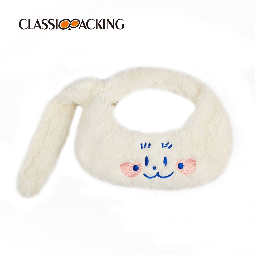 2023 bolsa de felpa de invierno bolso de nicho de diseño original bolso de Navidad Día de Año Nuevo bolsa de regalo de las mujeres logotipo imprimible