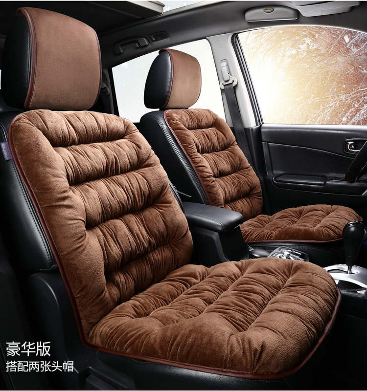 Wholesale Winter Thickened Car Seat Cushion Short Plush Warm Winter Velvet Cushion Universal Seat Cover Single Seat Cushion