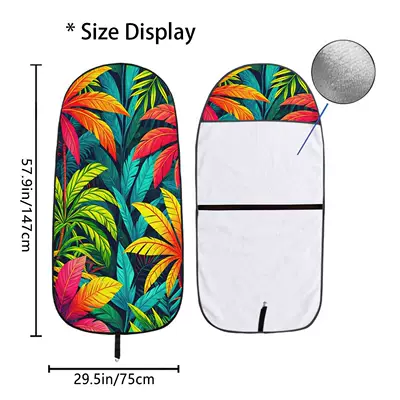 Leaf seat towel cover front Universal seat cover - qct222-75x150