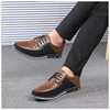 Men's extra large casual footwear for leather shoes, trend of season, plus size