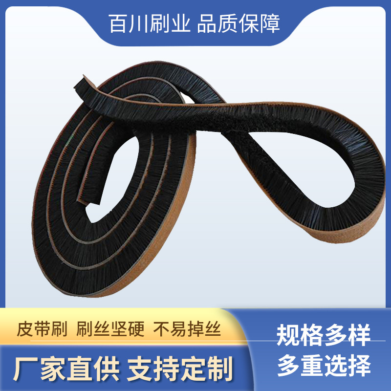 厂家定制机械运输皮带刷除尘皮带毛刷生产线清洗除尘传送带皮带刷