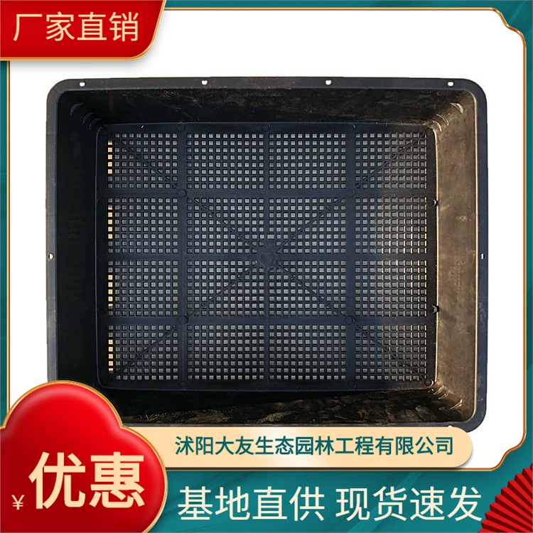 Больше мяса питомник бассейна завод прямой небольшой семь квадратных соответствия Пластиковый Лоток Прямоугольный черный растительный ростки пластины оптом