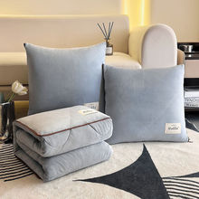 抱枕被子两用加厚二合一折叠汽车载枕头被办公室午睡毯子空调靠枕