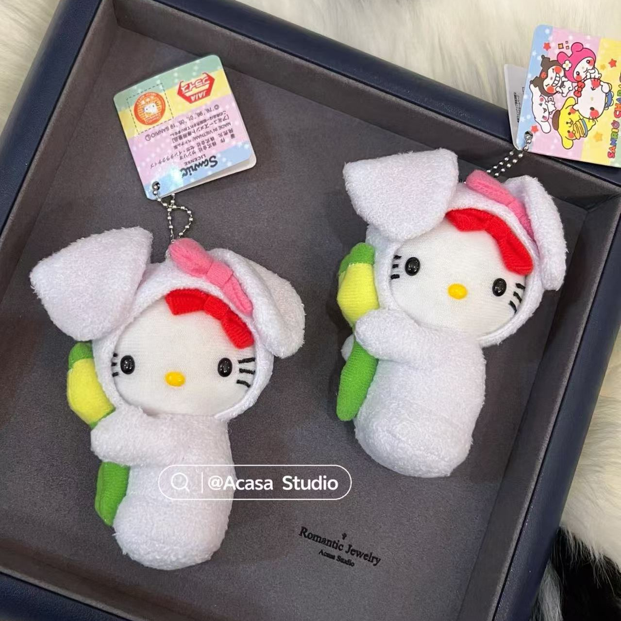 拾麦穗小兔子山阴兔包包公仔挂件hellokitty猫书包小挂饰可爱玩偶