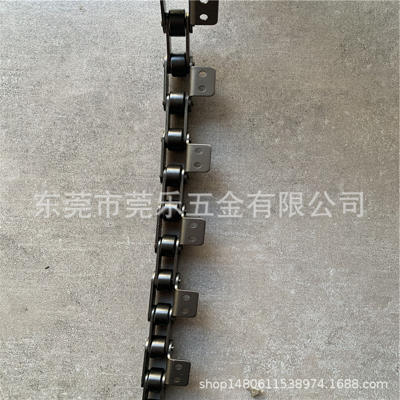 现货直供带耳链条双节距链条单侧弯板双孔链条2042大滚子弯耳链条