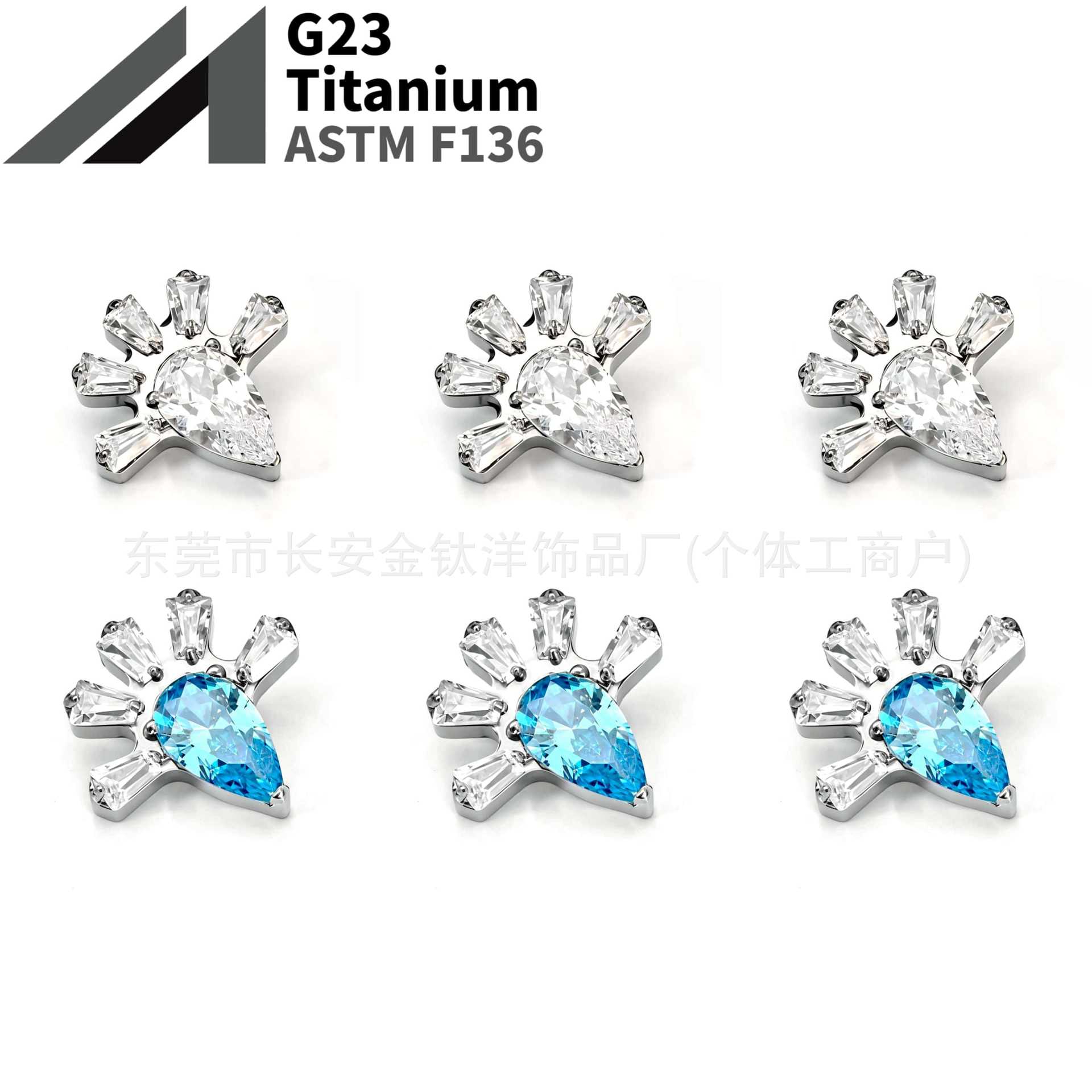 16G labret stud size and finish detail