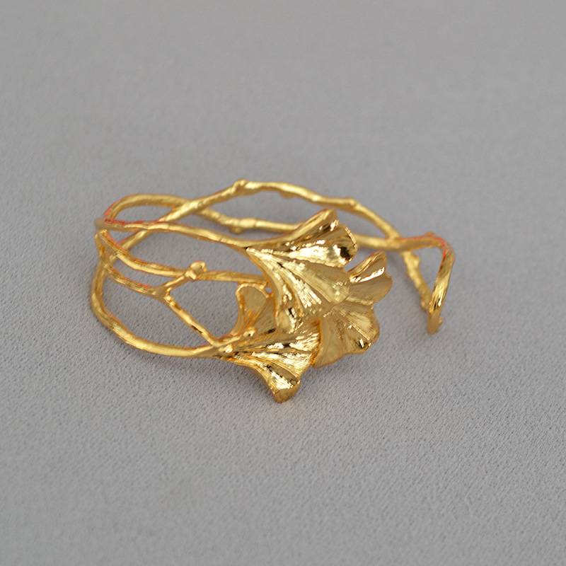 Brass Plating Solid Color Bangle display picture 6