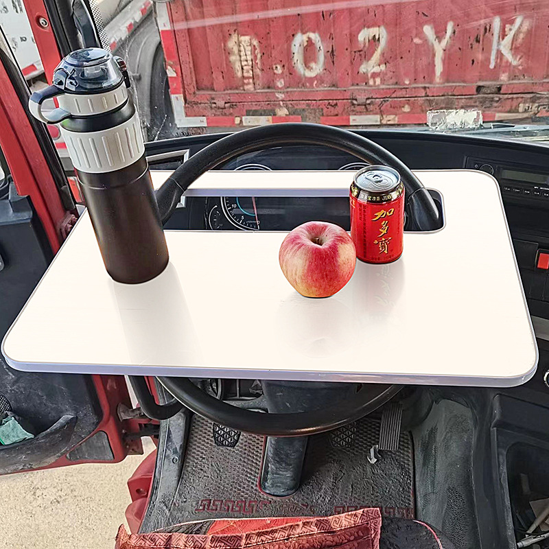 Universal Steering Wheel Table for Cars and Trucks, Portable Small Table for Eating and Working, Multifunctional Dining Table and Rest Stand