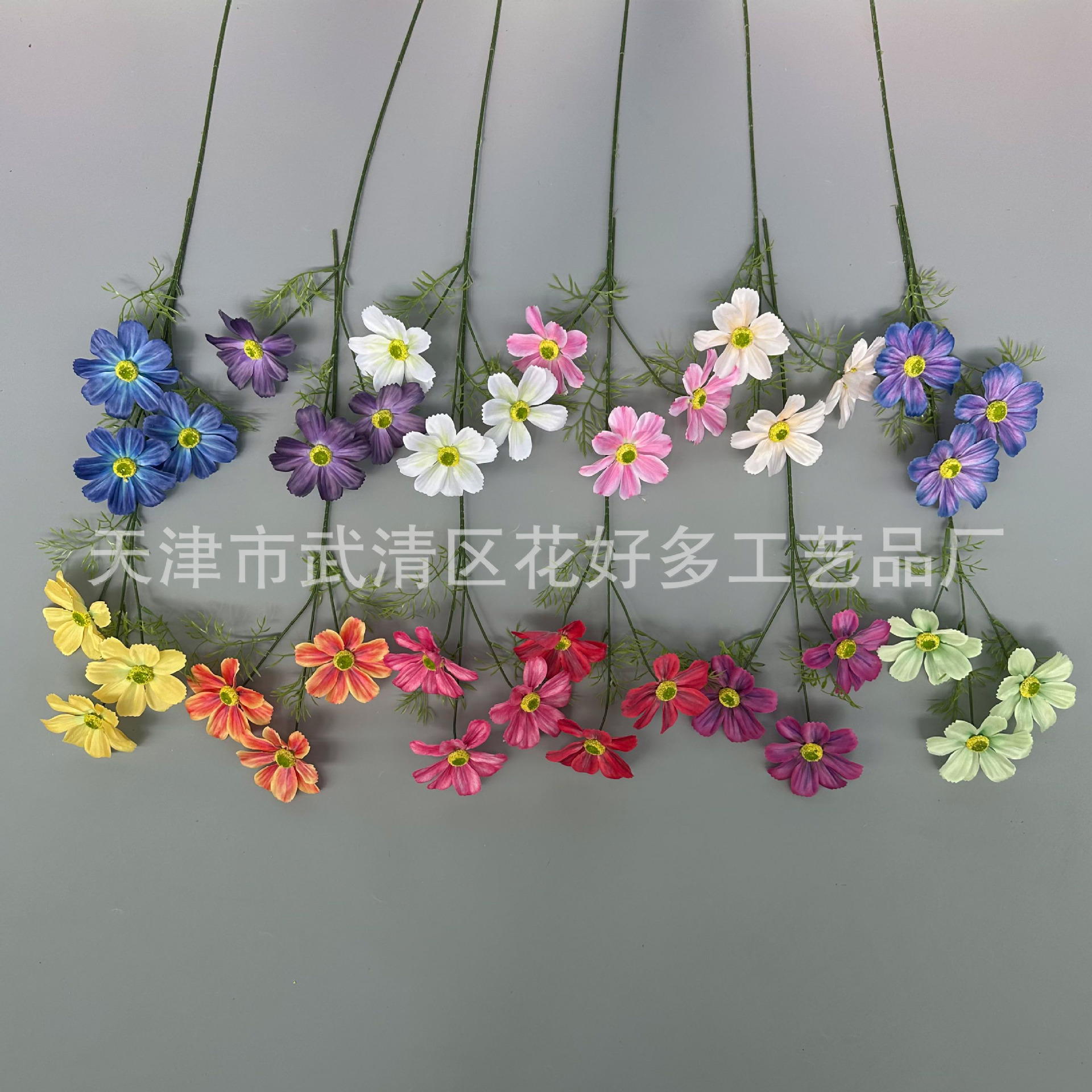 시뮬레이션 꽃 3 Gesang 꽃 결혼식 강당 꽃 줄 꽃 3d 인쇄 실크 꽃 홈 장식 국경 가짜 꽃