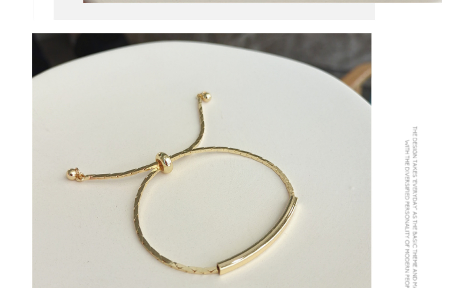 20g Weight Bracelets Classification 1 Piece Quantity 1 Piece Fashion Solid Color Alloy Plating Couple Bracelets